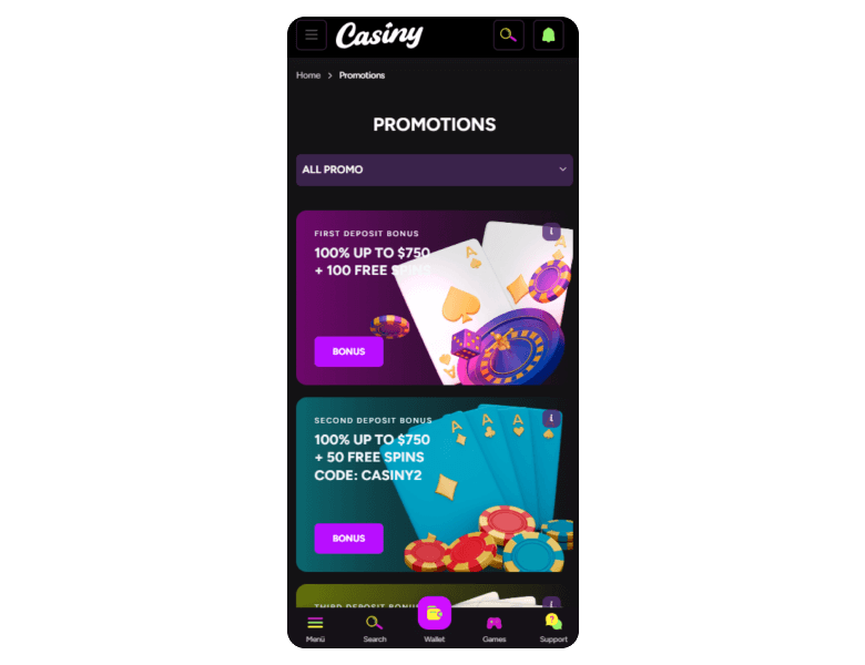 Discover Exciting Games and Bonuses at Casiny Online Casino 18